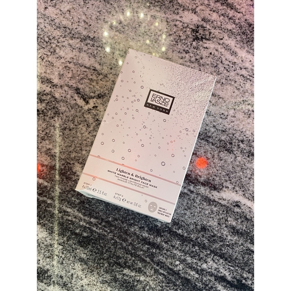 Erno Laszlo lighten & brighten white marble 2 phase lightening mask NIB!